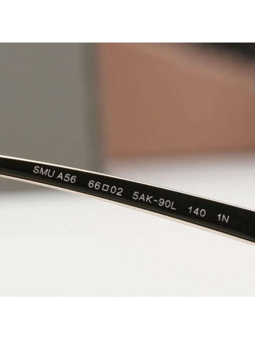 Miu Miu MUA56S 5AK90L Geometric Sunglasses – Gold/Brown Gradient